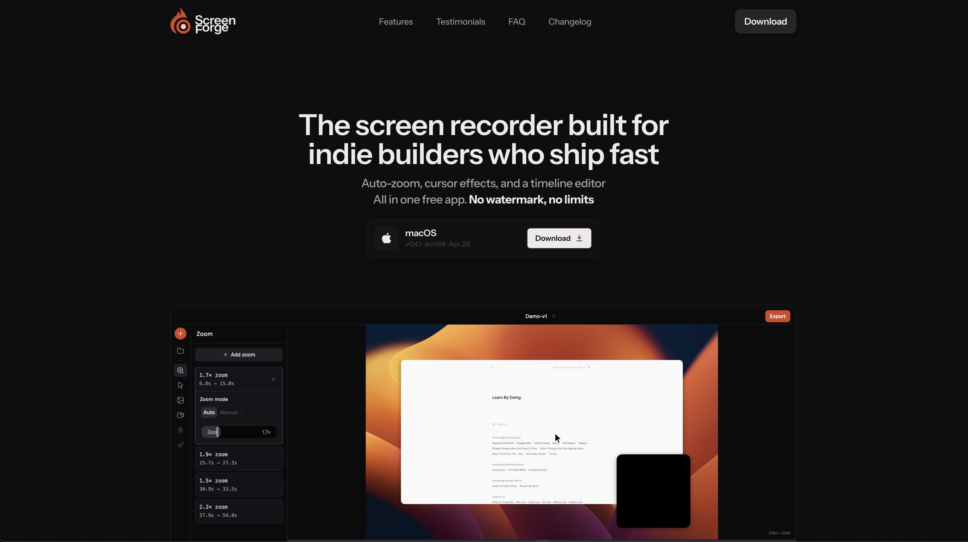 Screenforge screenshot 1
